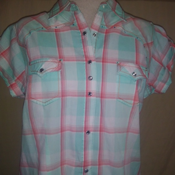 Rock Wrangled Button Up Shirt Rules Are Meant To B - Picture 3 of 8